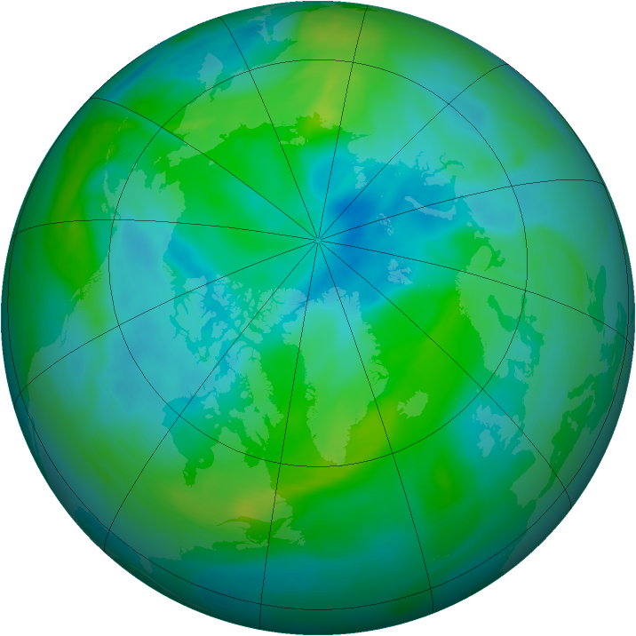 Arctic ozone map for 10 September 2006